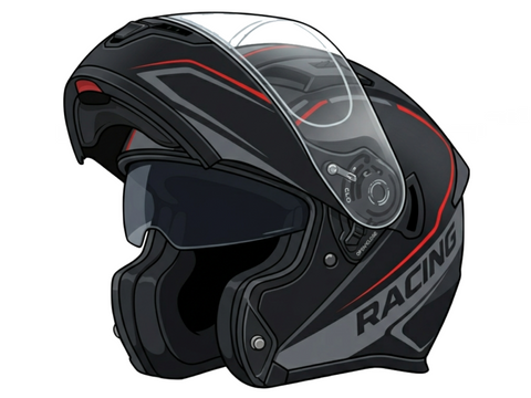 Cascos modulares de moto
