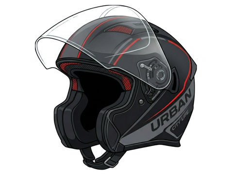 Cascos urbanos de moto