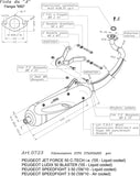 Complete Catalytic Exhaust System With Sound Certification Sito Stainless Steel - Leovince Compatible With Peugeot Jet Force C-Tech 50 Liquid (2005)