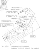 Sistema De Escape Completo Con Catalizador Y Homologación Acústica Sito Acero - Leovince Compatible Con Peugeot Vivacity 50 Air