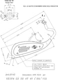 Sistema De Escape Completo Con Catalizador Y Homologación Acústica Sitoplus Acero - Leovince Compatible Con Piaggio Vespa Lx 50 4T (2009-2014)