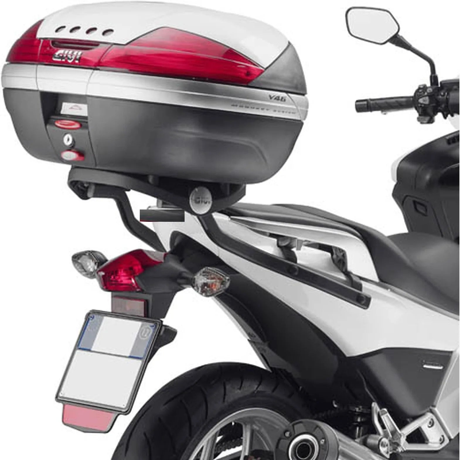 Baúl Monolock Alpina Aluminio 44 Lt Alpina Aluminio - Givi Compatible Con Honda Integra 700 (2012-2013)