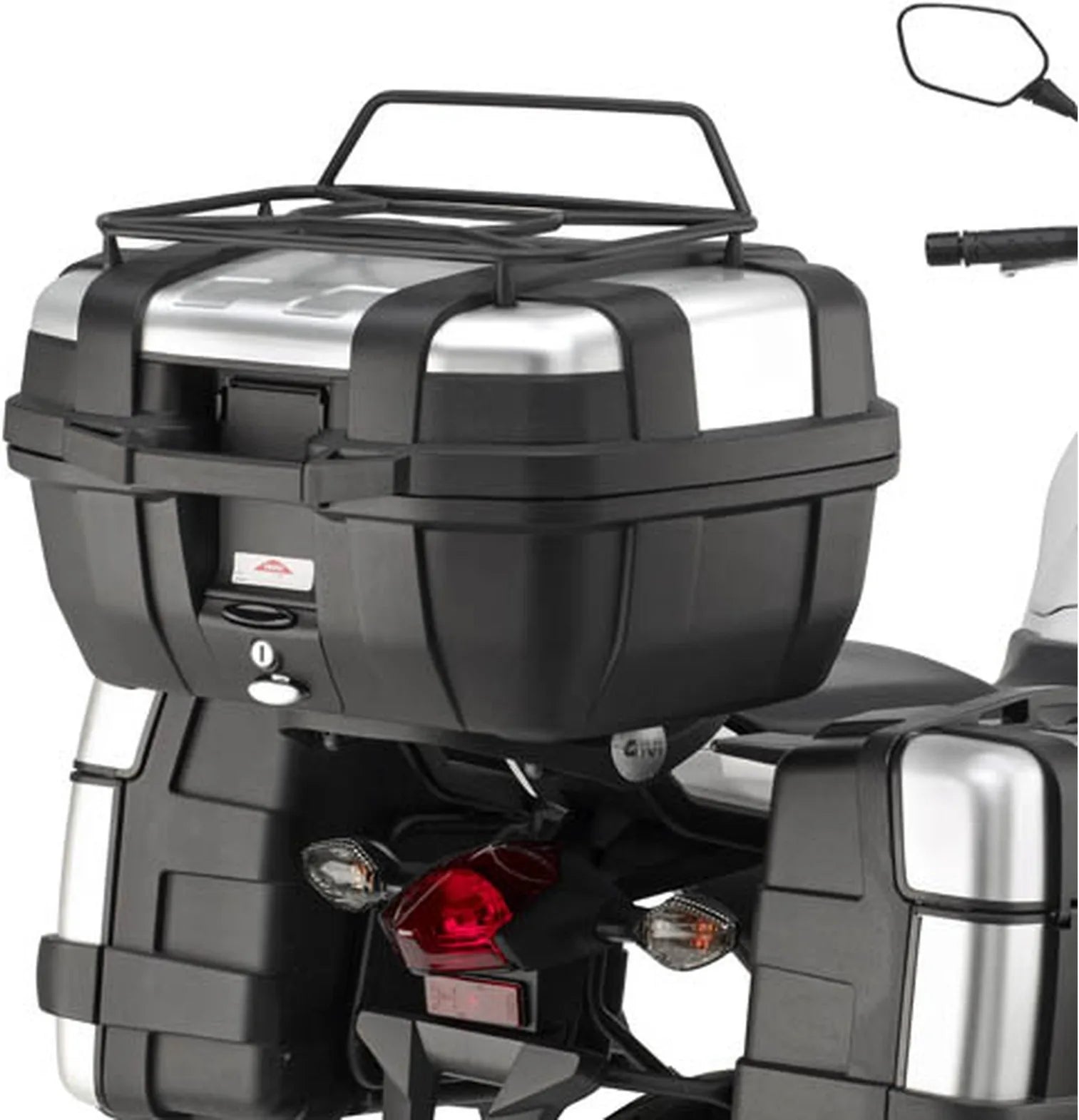 Baúl Monokey Trekker Aluminio 52 Lt Trekker Aluminio - Givi Compatible Con Honda Nc 750 S - Dct (2014-2015)