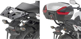 Monolock Black Tech Top Case - 30 Lt Technopolymer - Givi Compatible With Honda Cb 650 F (2017-2018)
