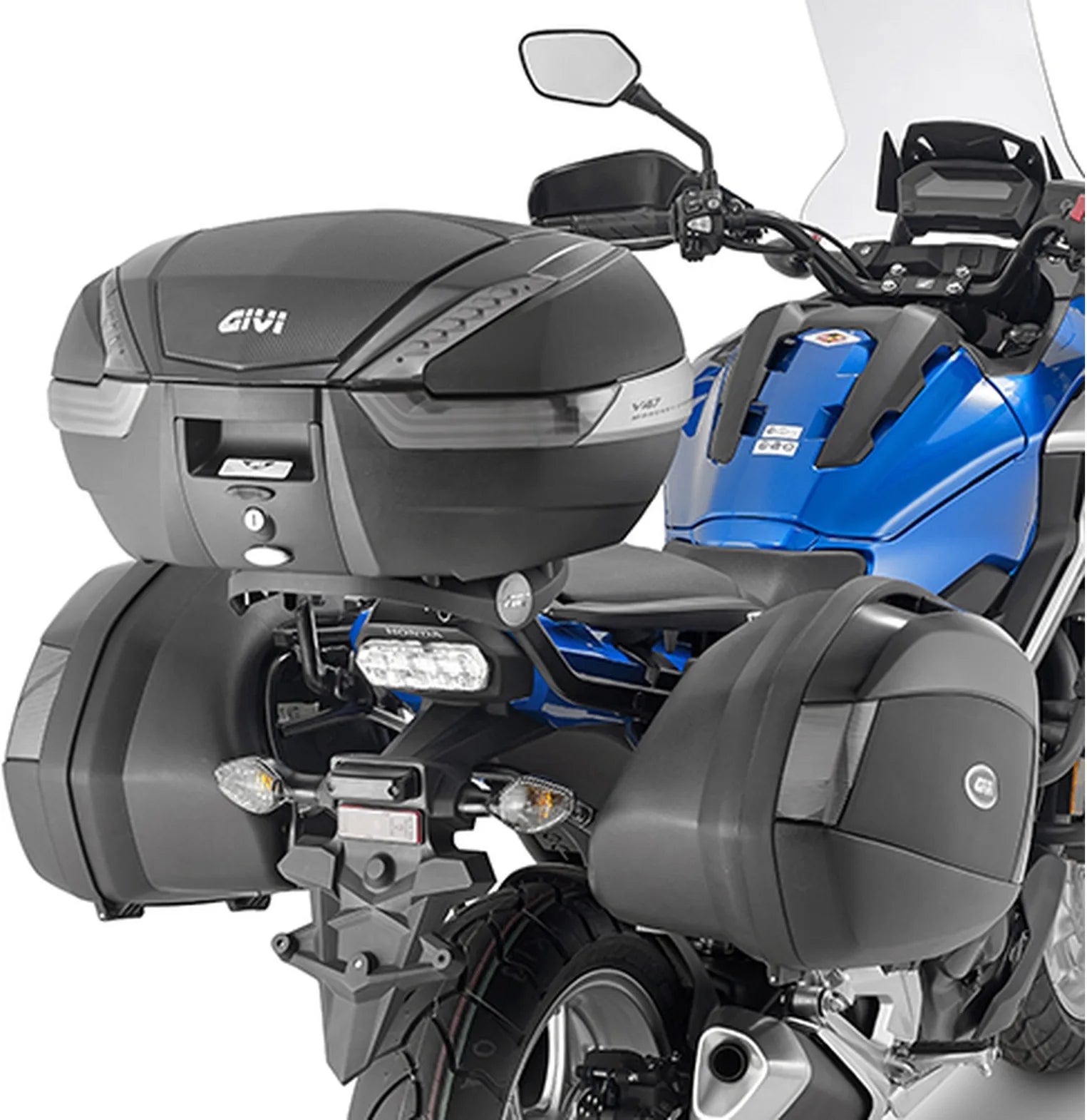 Baúl Monokey Trekker Aluminio Negro 33 Lt Trekker Aluminio - Givi Compatible Con Honda Nc 750 S (2016-2020)