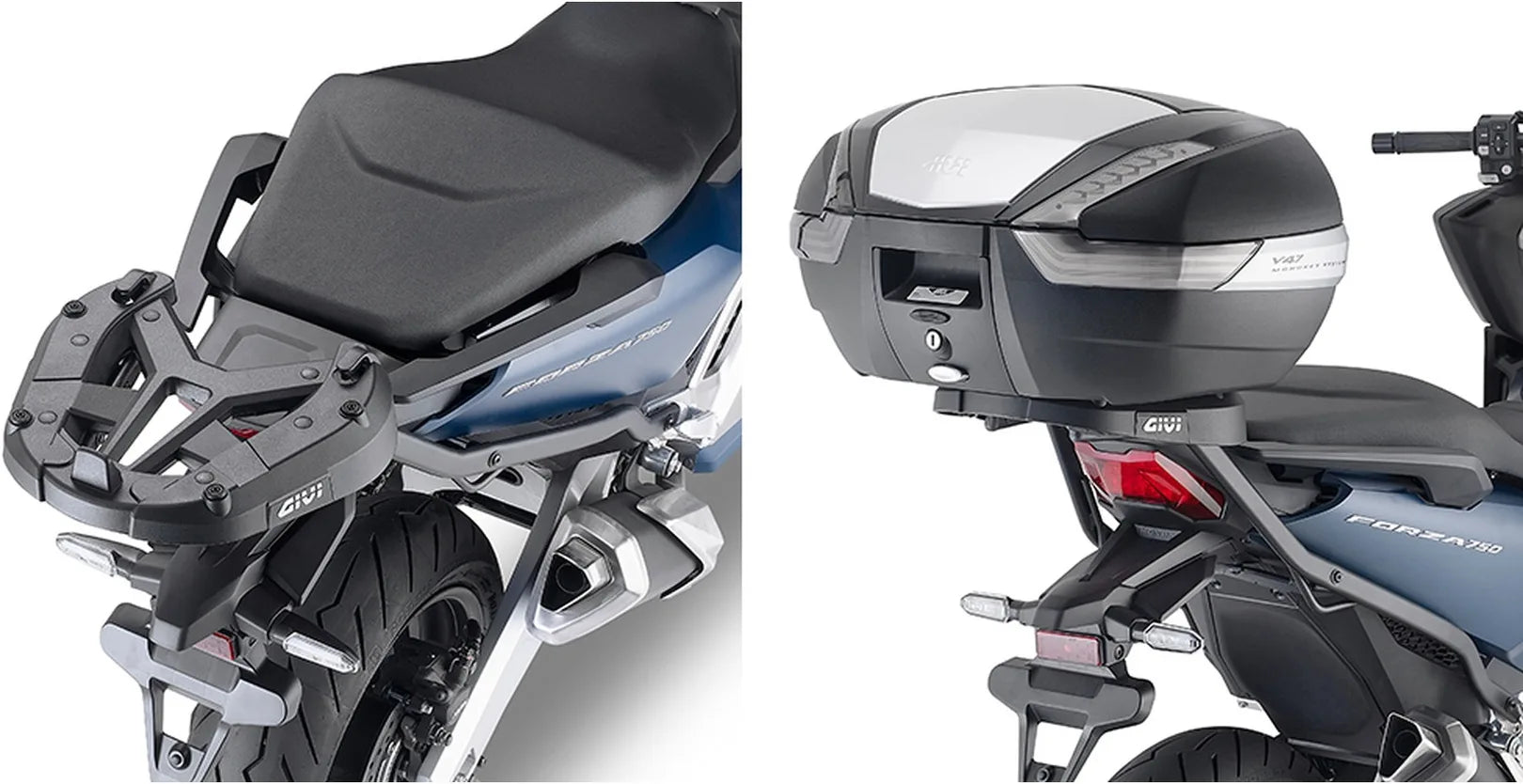 Baúl Monolock Alpina Aluminio 44 Lt Alpina Aluminio - Givi Compatible Con Honda Forza 750 (2021-2024)