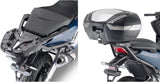 Monokey Trekker Lite Gray Top Case - 35 Lt Trekker Lite Technopolymer - Givi Compatible With Honda Forza 750 (2021-2024)