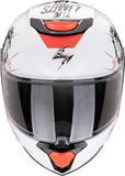 Casco Integral Para Moto Scorpion Exo Exo-Jnr Air Polycarbonate Blanco Negro Boum Talla L