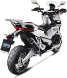 Tubo De Escape Sin Homologación Acústica Nero Acero Fondo Carbono - Leovince Compatible Con Honda X-Adv 750 (2017-2024)