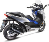 Sistema De Escape Completo Sin Catalizador Y Sin Homologación Acústica Nero Acero Fondo Carbono - Leovince Compatible Con Honda Forza 125 (2017-2020)