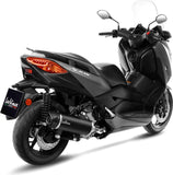 Tubo De Escape Con Homologación Acústica Nero Acero Fondo Carbono - Leovince Compatible Con Yamaha X-Max 300 (2017-2020)