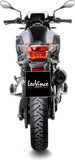 Tubo De Escape Sin Homologación Acústica Nero Acero Fondo Carbono - Leovince Compatible Con Bmw F 750 Gs (2018-2024)