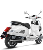Tubo De Escape Con Homologación Acústica Nero Acero Fondo Carbono - Leovince Compatible Con Piaggio Vespa Gts 300 Hpe (2019-2020)