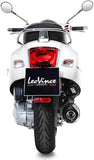Tubo De Escape Con Homologación Acústica Nero Acero Fondo Carbono - Leovince Compatible Con Piaggio Vespa Gts 300 Hpe (2019-2020)