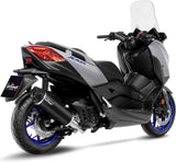 Sistema De Escape Completo Sin Catalizador Y Sin Homologación Acústica Nero Acero Fondo Carbono - Leovince Compatible Con Yamaha X-Max 125 (2021-2024)