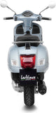 Tubo De Escape Sin Homologación Acústica Nero Acero Fondo Carbono - Leovince Compatible Con Piaggio Vespa Gts 125 Ie - Super (2021-2024)