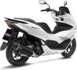 Sistema De Escape Completo Con Catalizador Y Homologación Acústica Nero Acero Fondo Carbono - Leovince Compatible Con Honda Pcx 125 (2021-2024)