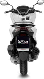 Sistema De Escape Completo Con Catalizador Y Homologación Acústica Nero Acero Fondo Carbono - Leovince Compatible Con Honda Pcx 125 (2021-2024)