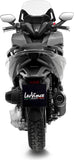 Tubo De Escape Con Homologación Acústica Nero Acero Fondo Carbono - Leovince Compatible Con Honda Forza 350 (2021-2024)