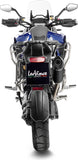 Exhaust Tip Without Sound Certification Nero Stainless Steel Carbon Fiber End Cap - Leovince Compatible With Triumph Tiger 1200 Gt Rally (2022-2024)