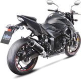Tubo De Escape Sin Homologación Acústica Lv One Evo Carbono Fondo Carbono - Leovince Compatible Con Suzuki Gsx-S 750 - Z Abs A2 (2019-2020)