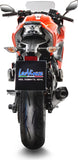 Sistema De Escape Completo Sin Catalizador Y Sin Homologación Acústica Lv One Evo Acero Fondo Carbono - Leovince Compatible Con Kawasaki Z 650 (2017-2019)