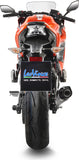 Sistema De Escape Completo Con Catalizador Y Homologación Acústica Lv One Evo Carbono Fondo Carbono - Leovince Compatible Con Kawasaki Ninja 650 (2017-2019)