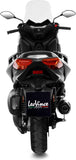 Tubo De Escape Con Homologación Acústica Lv One Evo Acero Fondo Carbono - Leovince Compatible Con Yamaha X-Max 300 (2017-2020)