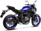 Sistema De Escape Completo Con Catalizador Y Homologación Acústica Lv One Evo Acero Fondo Carbono - Leovince Compatible Con Yamaha Tracer 700 (2016-2020)