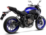Sistema De Escape Completo Con Catalizador Y Homologación Acústica Lv One Evo Carbono Fondo Carbono - Leovince Compatible Con Yamaha Xsr 700 (2016-2020)