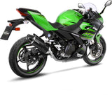 Exhaust Tip With Noise Certification Lv One Evo Carbon Fiber Carbon Fiber End Cap - Leovince Compatible With Kawasaki Z 400 (2022-2023)