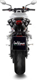 Tubo De Escape Sin Homologación Acústica Lv One Evo Carbono Fondo Carbono - Leovince Compatible Con Triumph Street Triple 765 Rs (2020-2022)