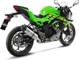Tubo De Escape Sin Homologación Acústica Lv One Evo Acero Fondo Carbono - Leovince Compatible Con Kawasaki Z 125 (2019-2024)