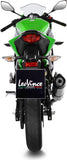 Tubo De Escape Con Homologación Acústica Lv One Evo Acero Fondo Carbono - Leovince Compatible Con Kawasaki Ninja 125 (2019-2024)