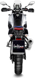 Tubo De Escape Con Homologación Acústica Lv One Evo Acero Fondo Carbono - Leovince Compatible Con Yamaha Ténéré 700 Rally (2021-2024)