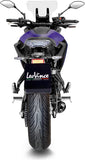 Sistema De Escape Completo Sin Catalizador Y Sin Homologación Acústica Lv One Evo Acero Negro Fondo Carbono - Leovince Compatible Con Yamaha Tracer 7 Gt (2020-2024)