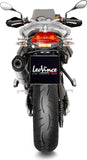 Tubo De Escape Sin Homologación Acústica Lv One Evo Acero Fondo Carbono - Leovince Compatible Con Bmw F 800 R (2017-2020)
