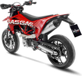 Tubo De Escape Con Homologación Acústica Lv One Evo Acero Fondo Carbono - Leovince Compatible Con Gasgas Sm 700 (2022-2024)