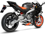 Sistema De Escape Completo Sin Catalizador Y Sin Homologación Acústica Lv Pro Carbono Fondo Carbono - Leovince Compatible Con Aprilia Tuono 660 (2021-2024)