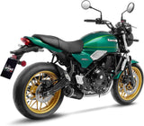 Complete Exhaust System Without Catalytic Converter And Without Sound Certification Lv One Evo Steel Black Carbon Fiber End Cap - Leovince Compatible With Kawasaki Versys 650 (2021-2024)