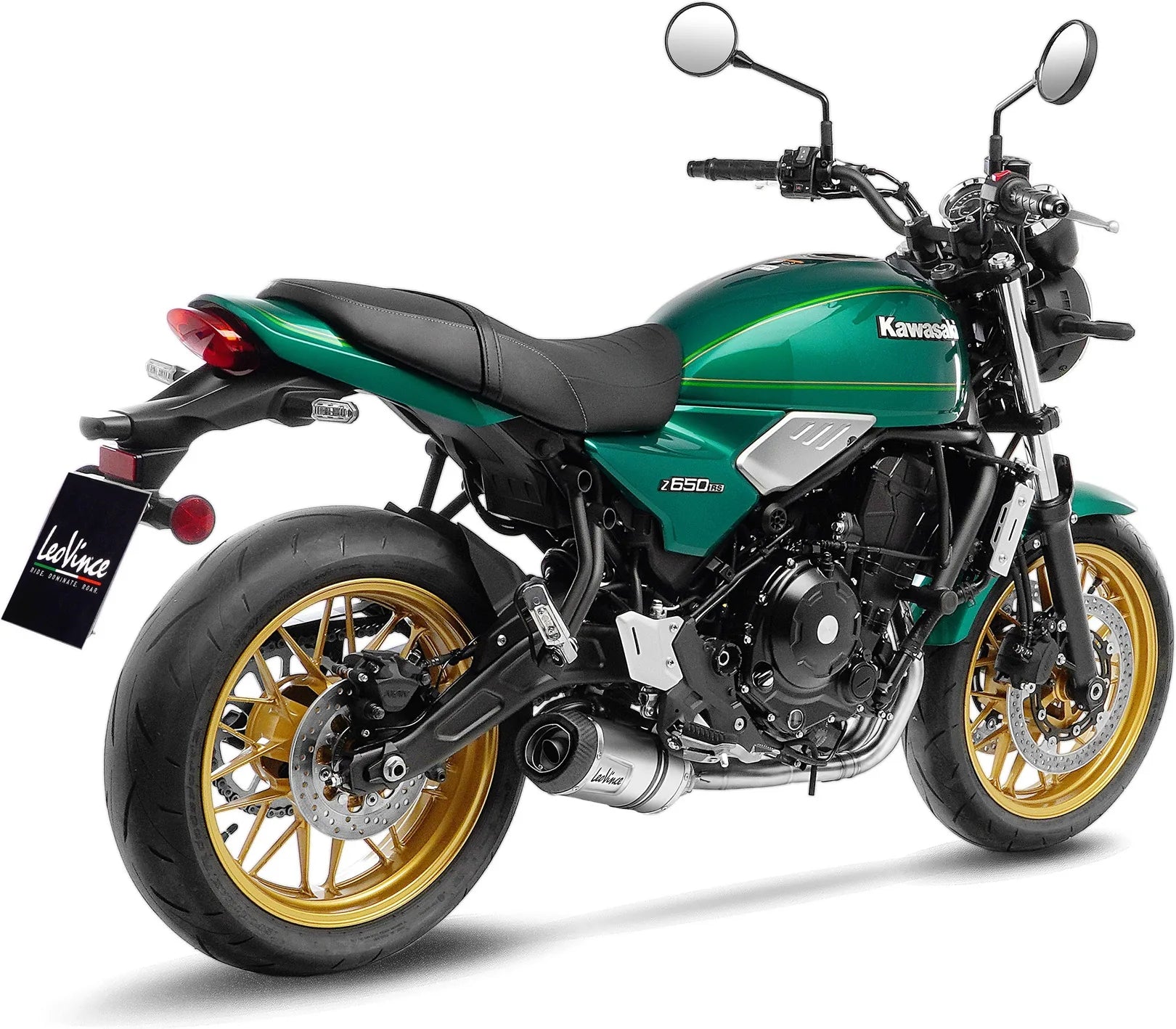 Sistema De Escape Completo Sin Catalizador Y Sin Homologación Acústica Lv One Evo Acero Fondo Carbono - Leovince Compatible Con Kawasaki Ninja 650 (2021-2026)