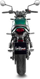 Sistema De Escape Completo Sin Catalizador Y Sin Homologación Acústica Lv One Evo Carbono Fondo Carbono - Leovince Compatible Con Kawasaki Z 650 (2021-2026)