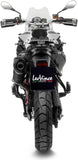 Tubo De Escape Sin Homologación Acústica Lv One Evo Acero Negro Fondo Carbono - Leovince Compatible Con Bmw F 700 Gs (2017-2018)