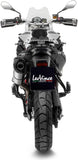 Tubo De Escape Sin Homologación Acústica Lv One Evo Acero Fondo Carbono - Leovince Compatible Con Bmw F 800 Gs - Adventure (2017-2018)
