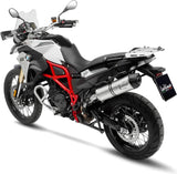 Tubo De Escape Con Homologación Acústica Lv One Evo Acero Fondo Carbono - Leovince Compatible Con Bmw F 700 Gs (2017-2018)