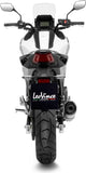 Tubo De Escape Con Homologación Acústica Lv One Evo Acero Fondo Carbono - Leovince Compatible Con Honda Nc 750 X (2021-2024)