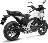 Tubo De Escape Con Homologación Acústica Lv One Evo Carbono Fondo Carbono - Leovince Compatible Con Honda Nc 750 X (2021-2024)