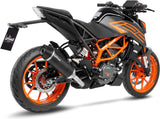Tubo De Escape Con Homologación Acústica Lv One Evo Carbono Fondo Carbono - Leovince Compatible Con Ktm 390 Duke (2021-2023)