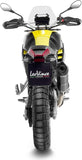 Tubo De Escape Sin Homologación Acústica Lv One Evo Acero Negro Fondo Carbono - Leovince Compatible Con Aprilia Tuareg 660 (2022-2024)