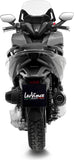 Tubo De Escape Con Homologación Acústica Lv One Evo Acero Fondo Carbono - Leovince Compatible Con Honda Forza 350 (2021-2024)